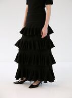 Paola long skirt, black