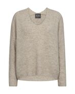 Thora v-neck knit, feather gray