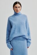 Ina knit t-neck, vista blue