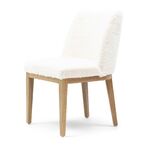 Whistler dining chair faux fur, snow