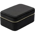 Velvet jewellery box, black