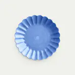 Oyster plate 28cm, light blue