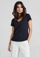 Arden organic tee, black