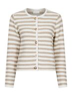 Limone stripe knit jacket, sand
