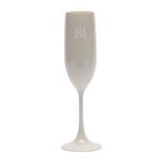 RM monogram outdoor bubbles glass, flax
