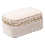 Velvet jewellery box micro, sand