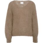 Milana mohair knit, medium brown