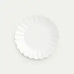 Oyster plate 28cm, white