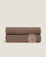 Soft cotton sweet rabbit throw 130x160, turtledove