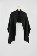 5th avenue BB scarf 45x195, black