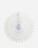 Paper fan 68cm, white