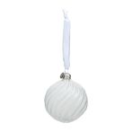 Jolly Christmas ornament white dia 10