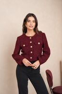 Natacha blazer jacket, bordeaux