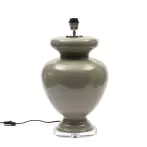 Vase table lamp, flax