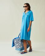 Petra organic cotton terry dress, Blue