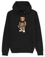 Organic hoodie Filou CXVI, black