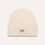 Chunky rib beanie w logo, nimibus