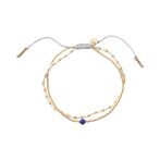 Friendship lapis lazuli gold bracelet
