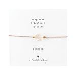 Gemstone card citrine bracelet