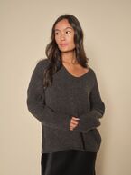 Thora v-neck knit, phantom