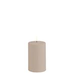 Outdoor led candle 12,7cm, sandstone