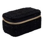 Tweed jewellery box micro, black