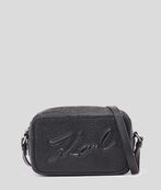 K/Skuare grainy camera bag, black/silver