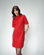 Octobre dress, rouge