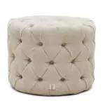 Opera footstool, chelsea flax