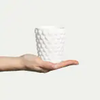 Bubbles mug 8cm, white