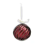 Jolly christmas ornament red dia 10