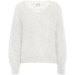 Milana mohair knit, white