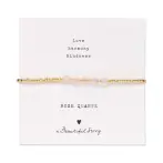 Essential rose quartz bracelet gold