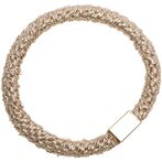 Fat hair ties, sparkled dark camel