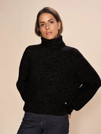 Aidy thora rollneck knit, black