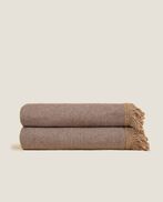 Soft bamboo throw 160x200, turtledove